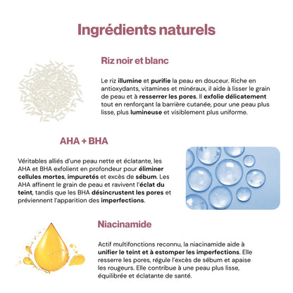 Exfoliant au riz coréen