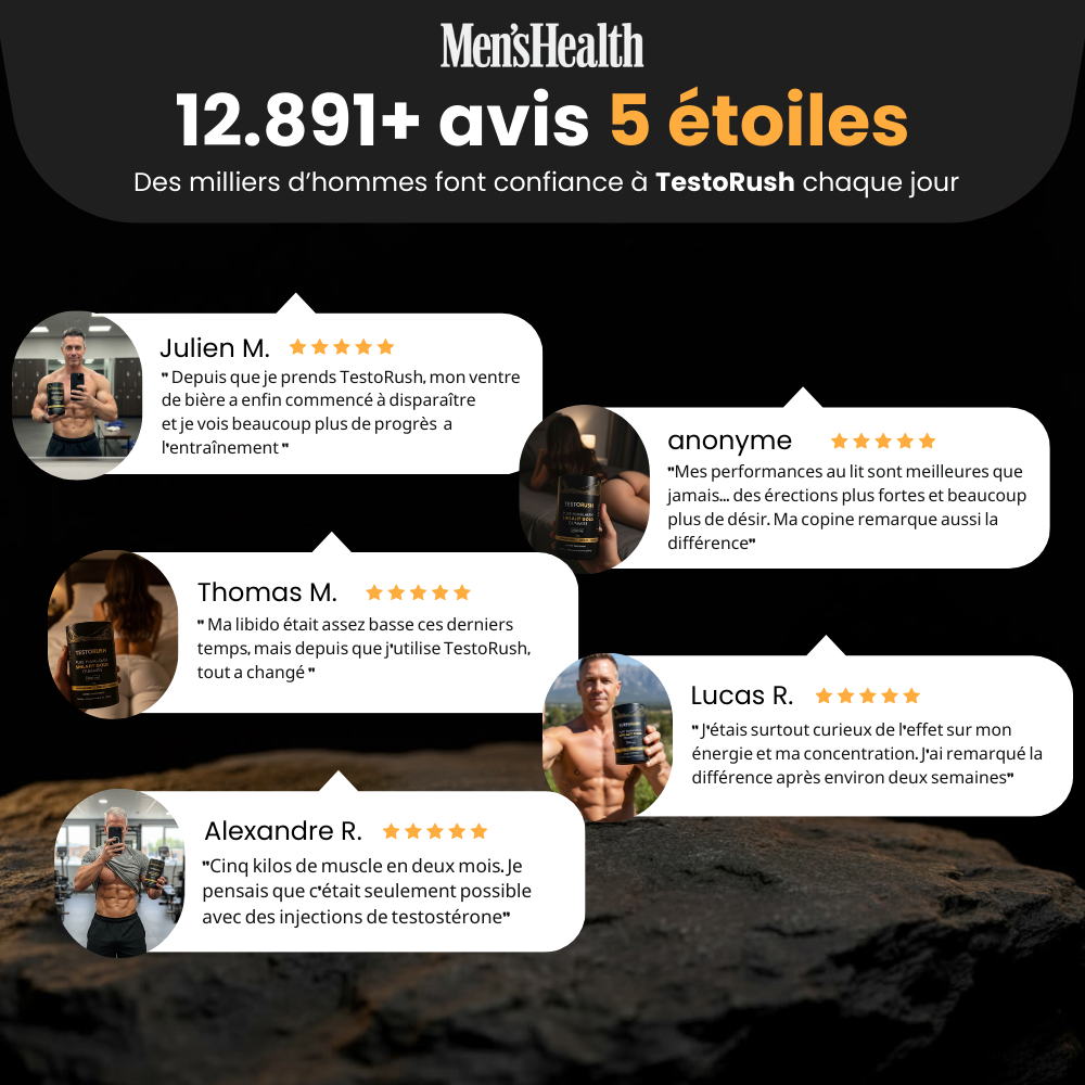 SKINOVA TESTORUSH | Votre boost quotidien de testostérone