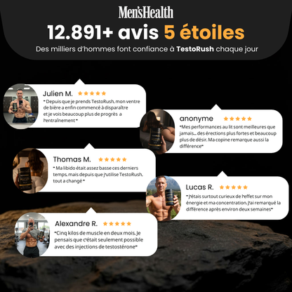 SKINOVA TESTORUSH | Votre boost quotidien de testostérone